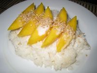 Thai Coconut Sticky Rice with Mango